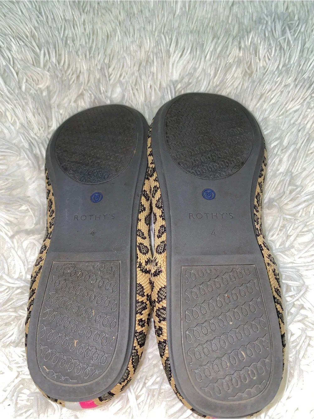 ROTHYS Cheetah Leopard Print Slip-On Loafers Size 4